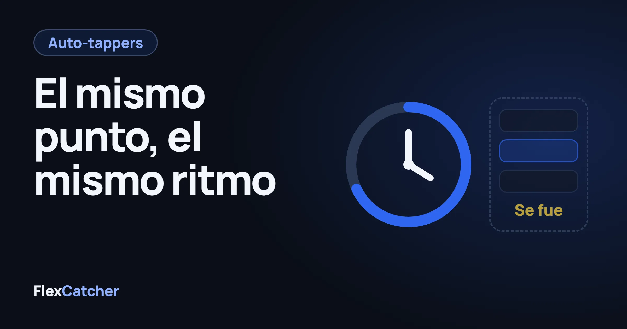 Un reloj junto a una tarjeta de oferta que se desvanece.
