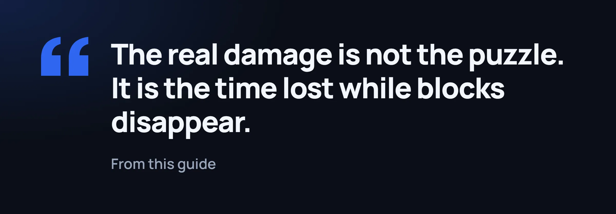 A pull quote about the time lost to a CAPTCHA.